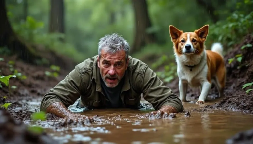 découvrez l'histoire d'un propriétaire de chien sauvé in extremis après s'être retrouvé enlisé jusqu'à la taille dans la boue lors d'une promenade. un récit saisissant de bravoure et de solidarité.