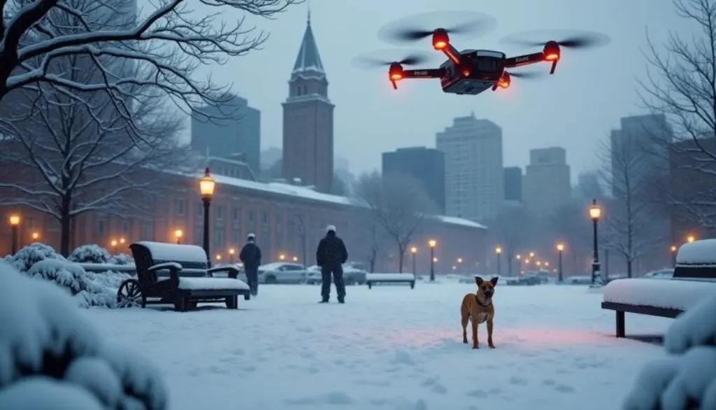 découvrez comment un drone thermique a permis de localiser benji, un chien disparu depuis 48 heures dans une tempête de neige à philadelphie, illustrant l'efficacité de la technologie dans les recherches en conditions extrêmes.