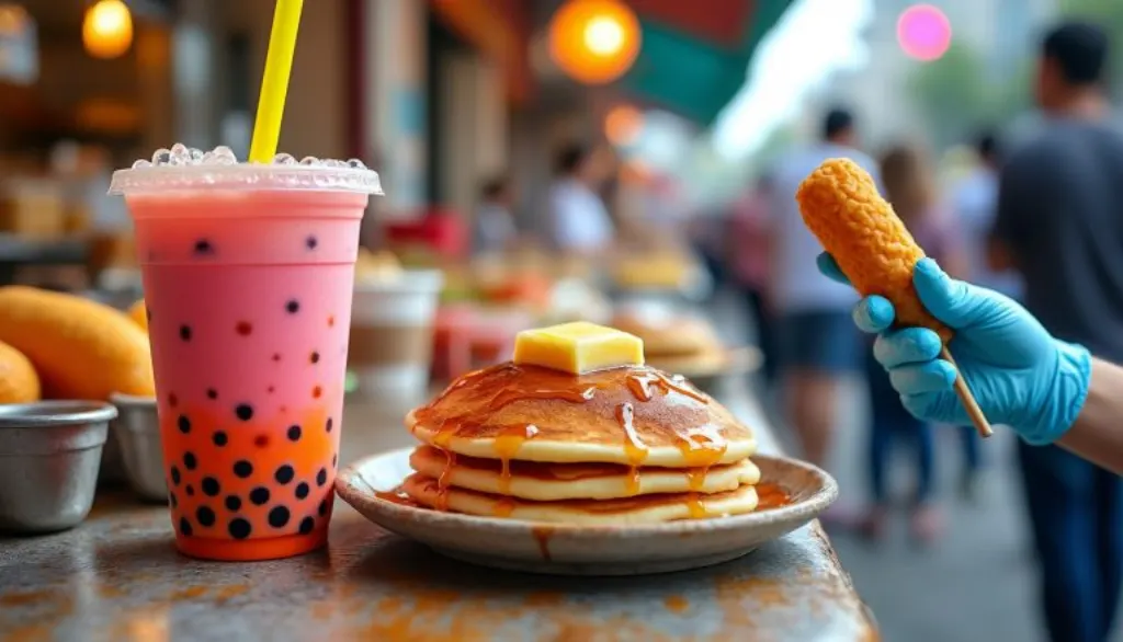 découvrez les vérités cachées derrière la street food virale sur tiktok : bubble tea, pancakes moelleux et corn dogs, et leurs impacts parfois inquiétants.