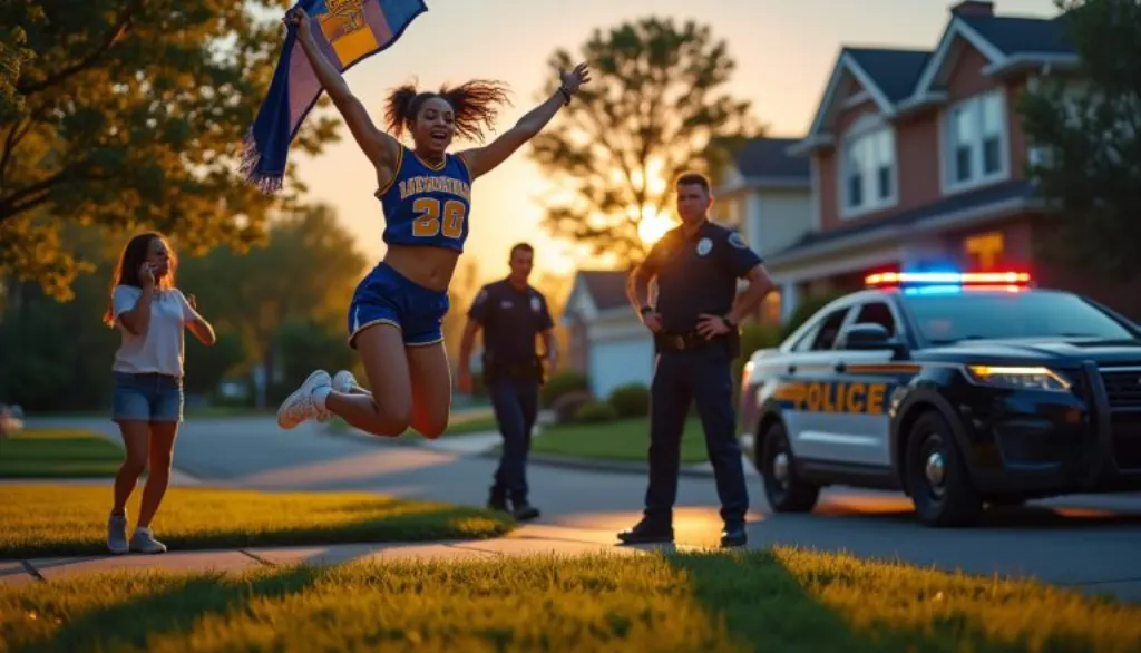 elle célèbre la victoire de son équipe de basket en finale, mais sa voisine appelle la police, ce qui entraîne l'intervention des agents. découvrez les détails de cet événement surprenant.