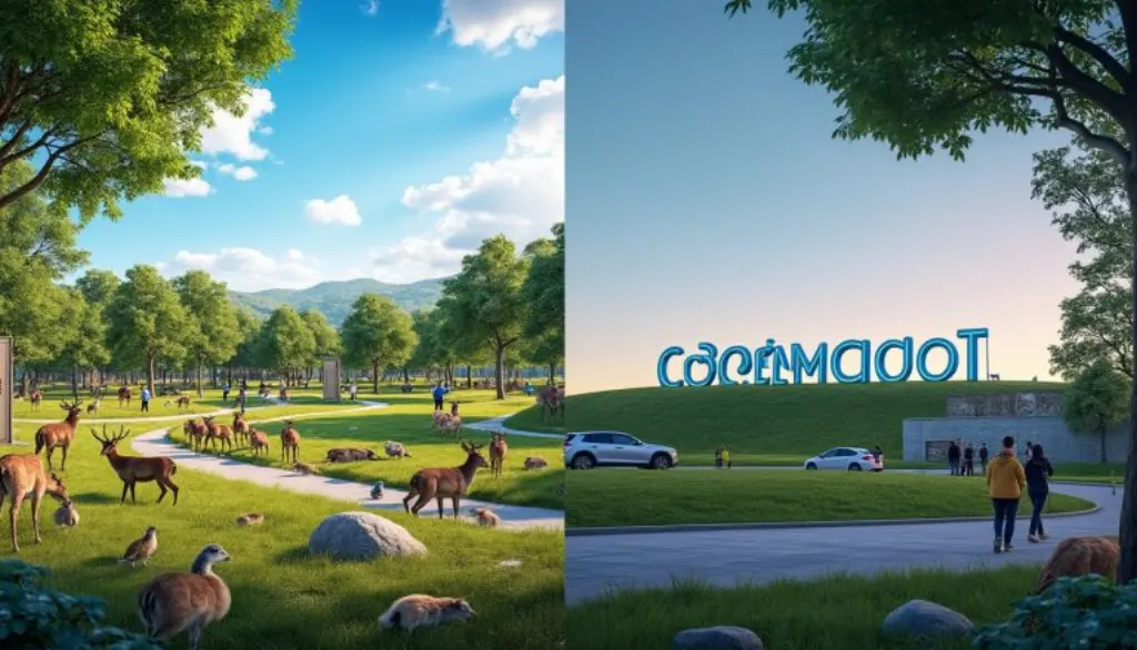 participez à notre projet participatif et exprimez votre préférence entre la création d'un parc animalier ou l'installation d'un affichage géant du nom de la commune pour embellir notre village.