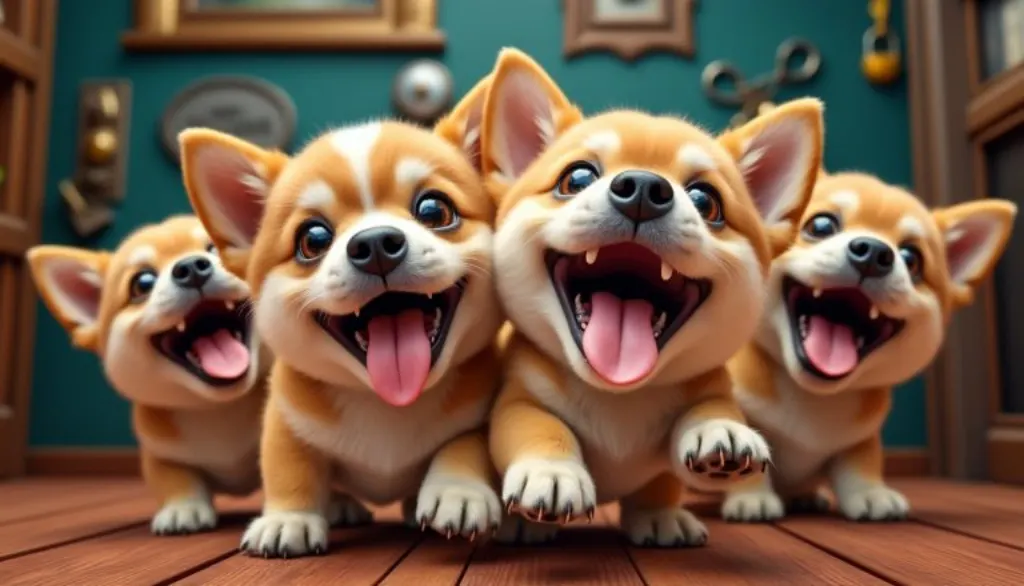 découvrez lolly dogs, les adorables petits chiens tirant la langue qui séduisent les enfants dans les escape games. une expérience ludique et amusante à ne pas manquer !